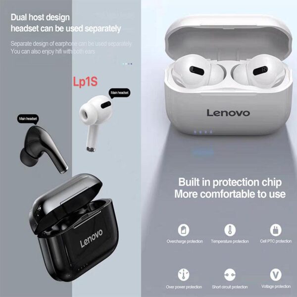Lenovo Live pods LP1 bluetooth Earbuds Noise Cancelling Type-C Charging